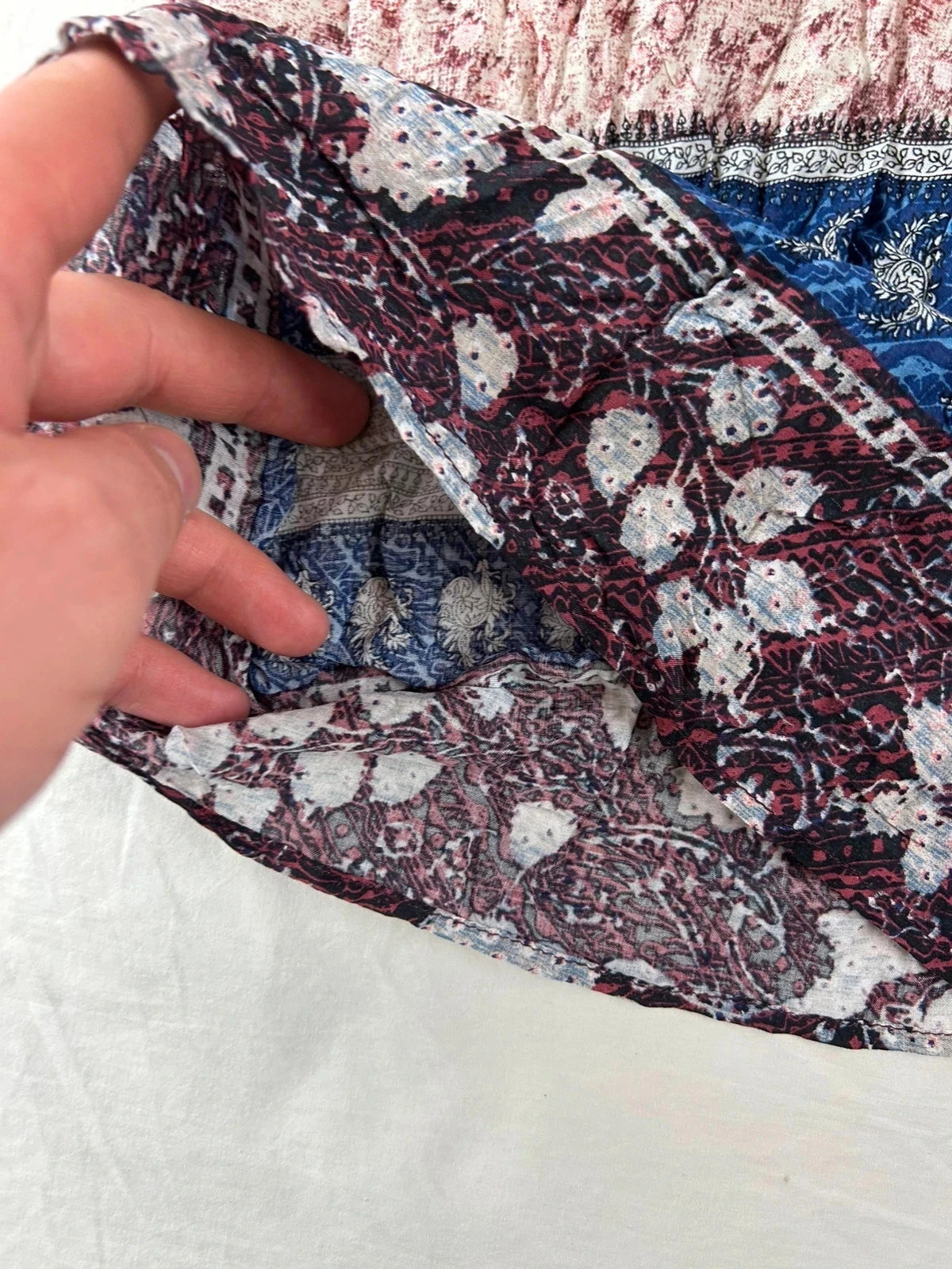 Lange mouw blouse edc vintage met veelkleurige patronen – photo 7